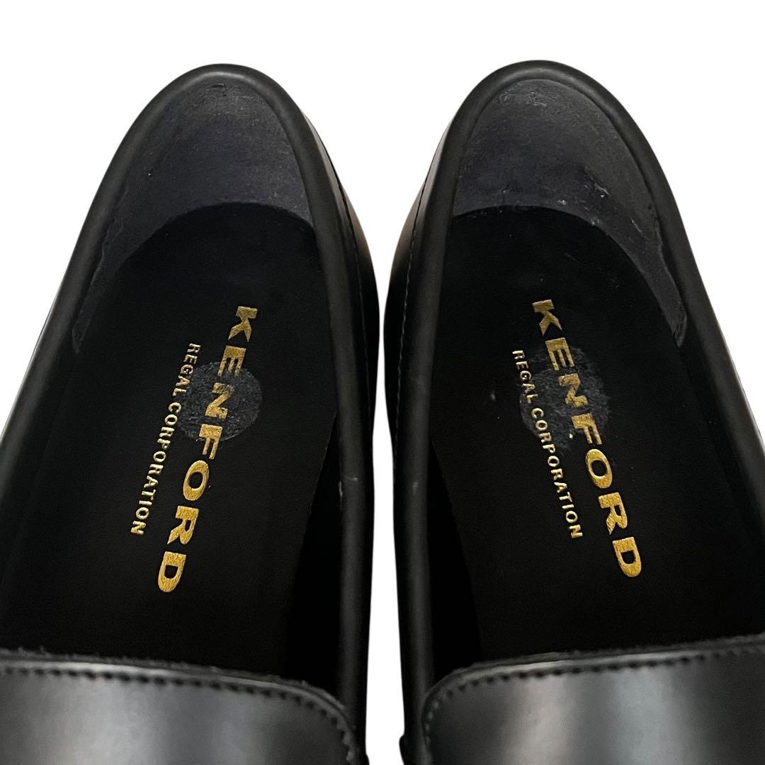 【極美品】KENFORD 25.5 KP13 レザー ローファー 黒