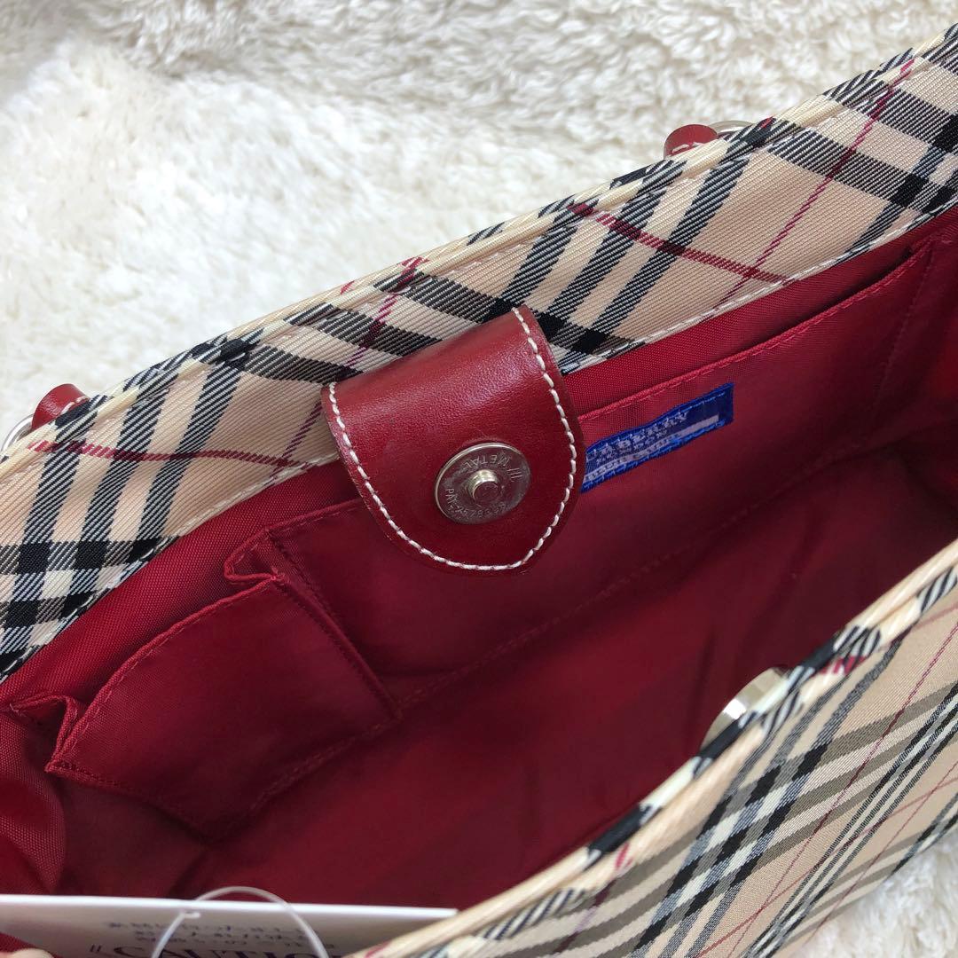 BURBERRY BLUE LABEL ノバチェック ハンドバッグ ベージュ