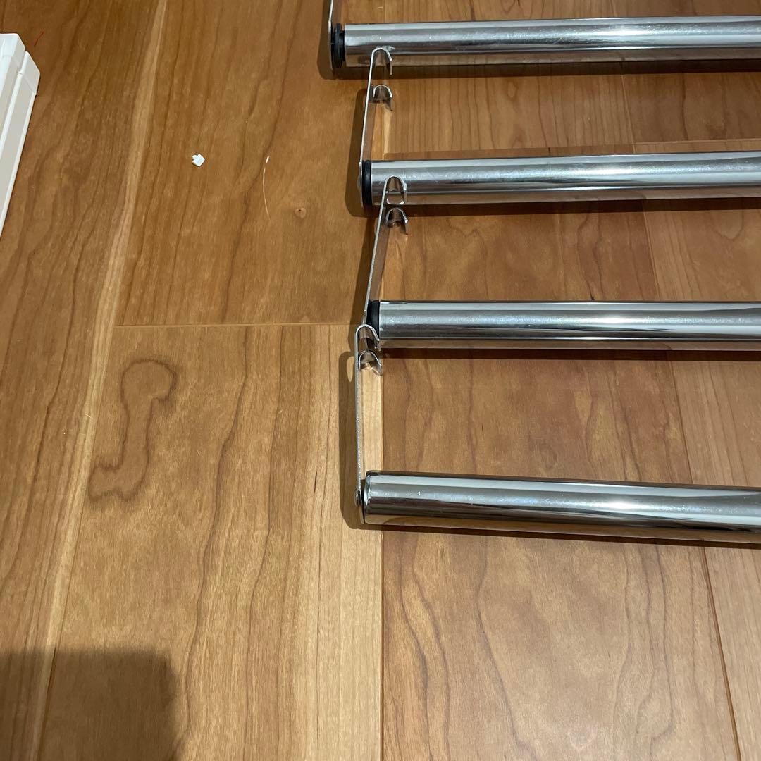 ハンガーポール 10本セットルミナス スチールラック シルバーラック