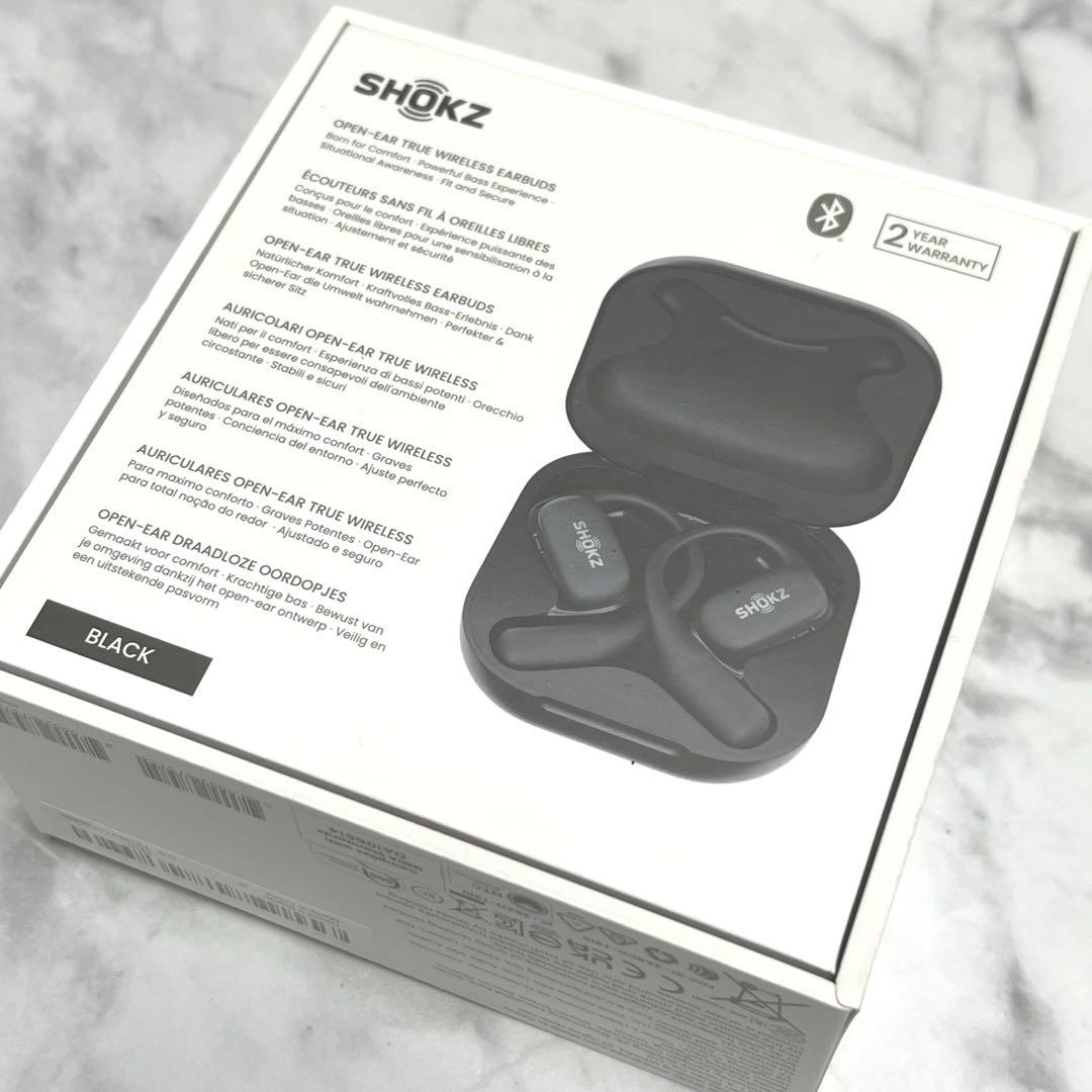 Shokz OpenFit ワイヤレスイヤホン オープンイヤー マイク付き