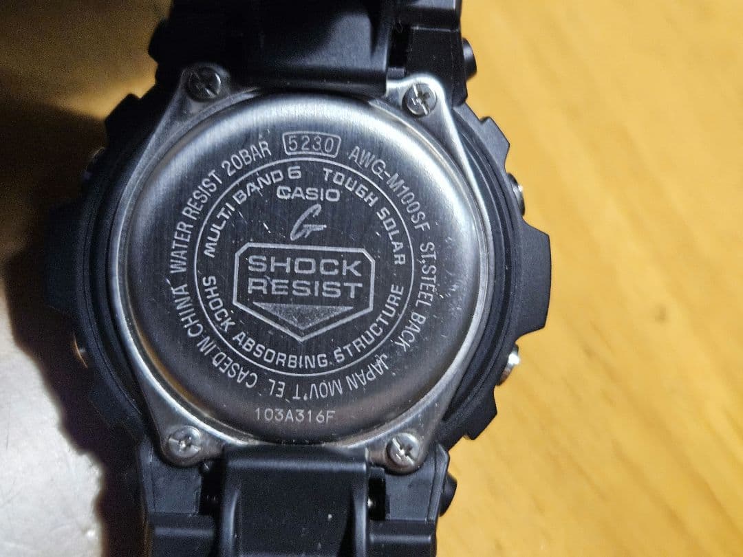 週末値下げ❕GSHOCK　　AWG-M100SF　電波ソーラー　美品