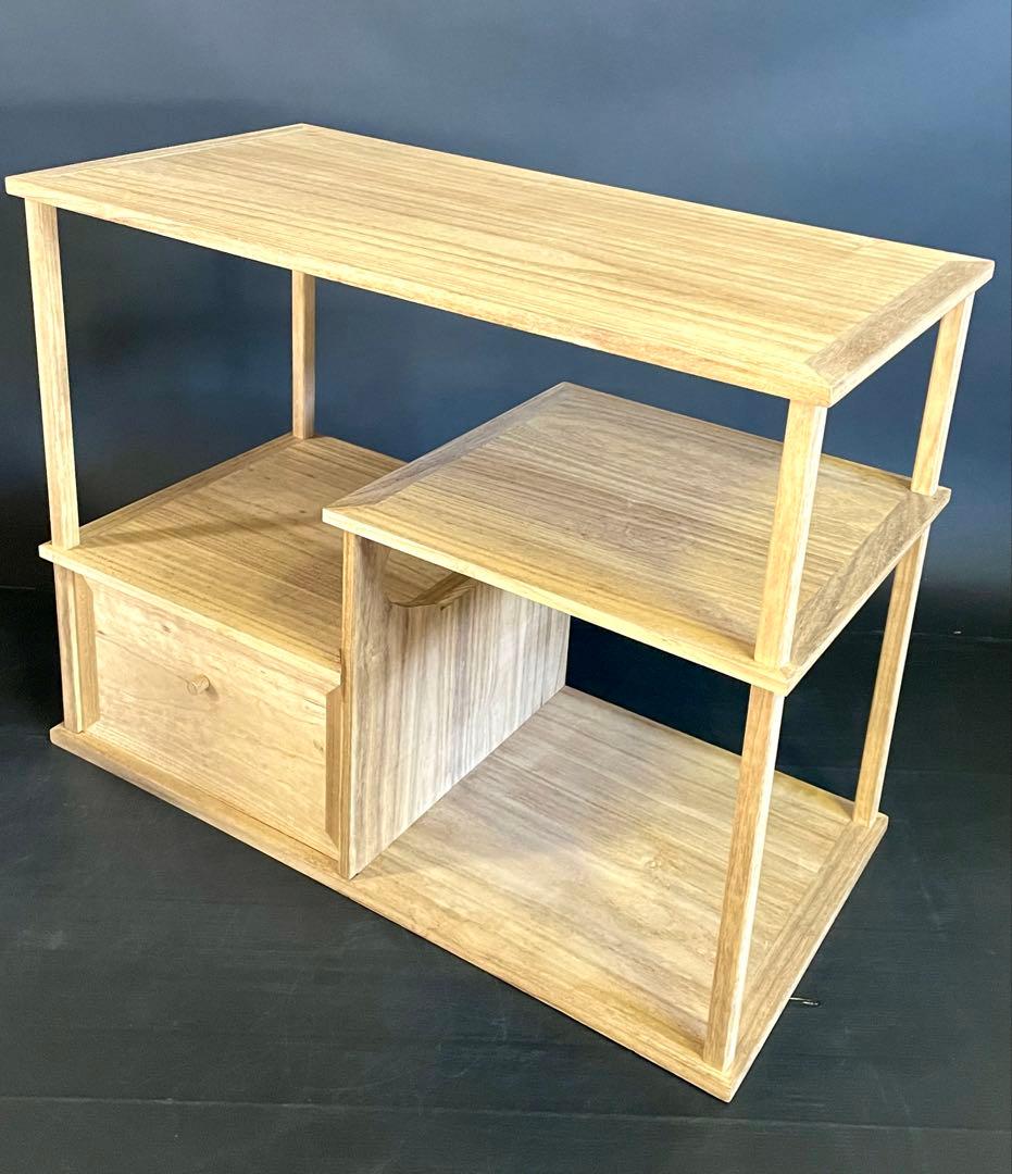 特価❣️『母』 利休好 袋棚 志野棚 組立式 仕舞い箱 茶道具 （26F①）