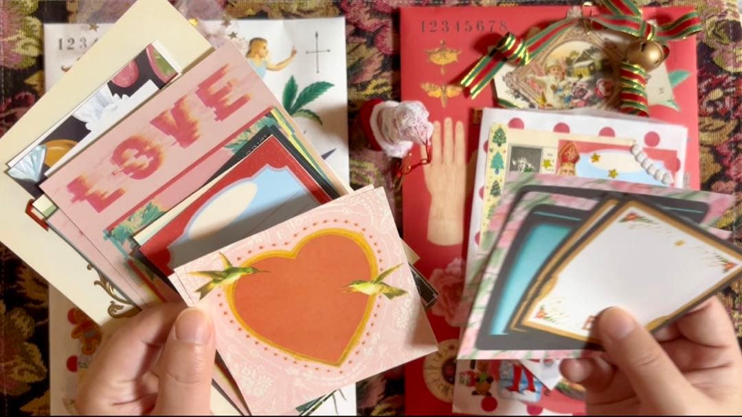 クリスマスおすそ分けファイル　ジャンクジャーナル　コラージュ素材