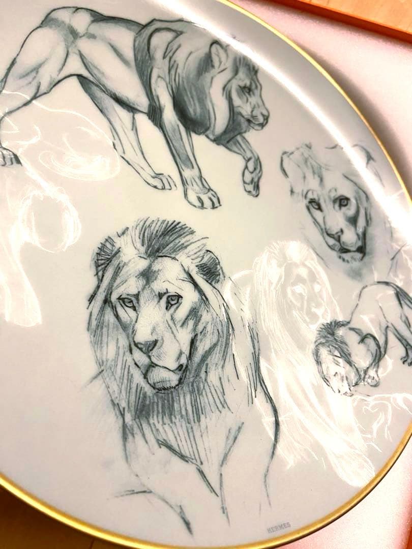 希少 新品未使用 エルメス 赤道直下のスケッチ プレート デッサン ロベールダレ