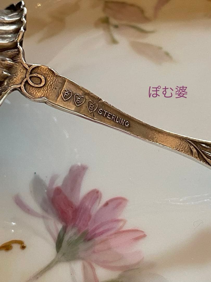 【米国／純銀製】銀器 ３点／チーズスクープ シュガースプーン レードル