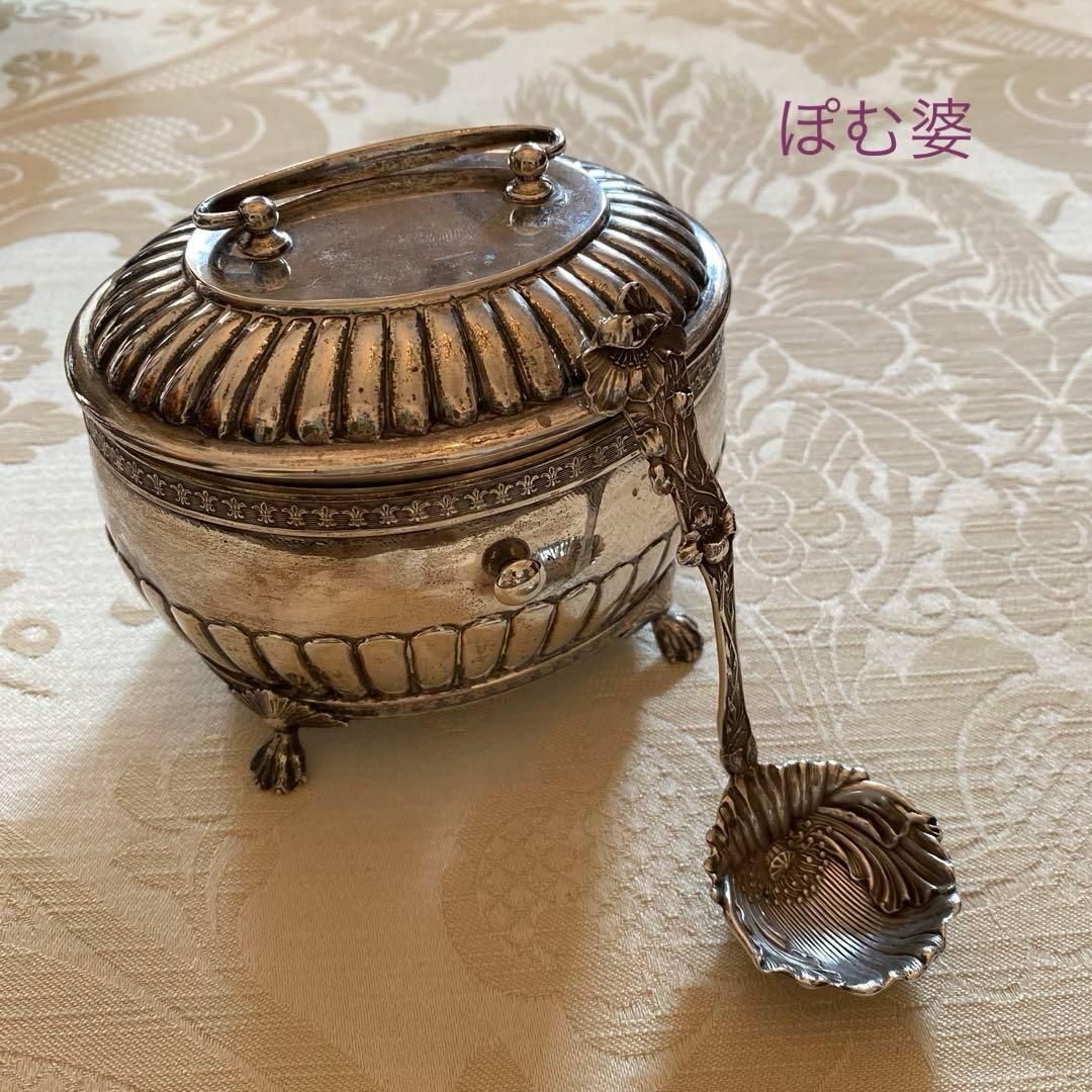 【米国／純銀製】銀器 ３点／チーズスクープ シュガースプーン レードル