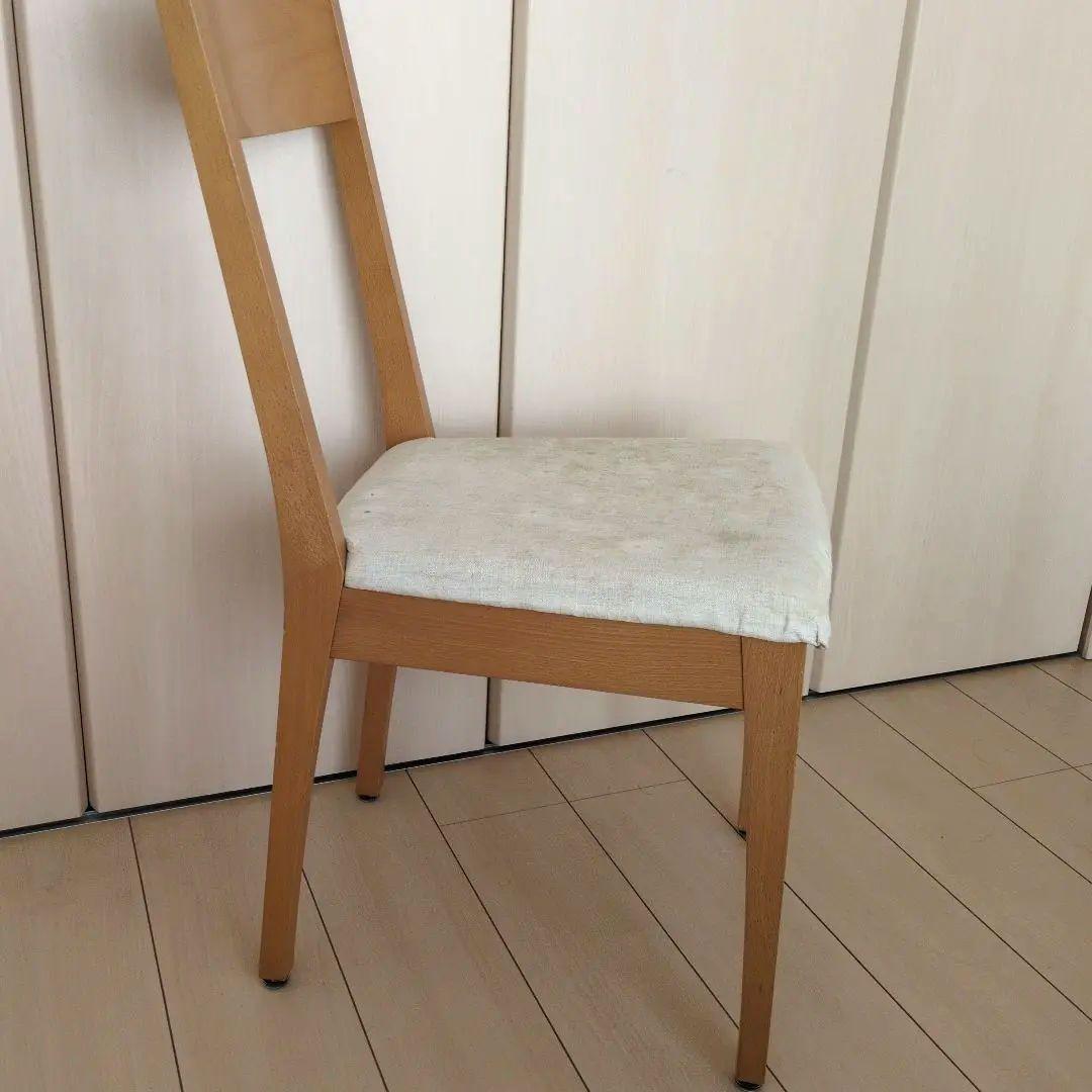 【アクタス】ダイニングチェア 2脚セットデンマークビーチ材シートクッション有り