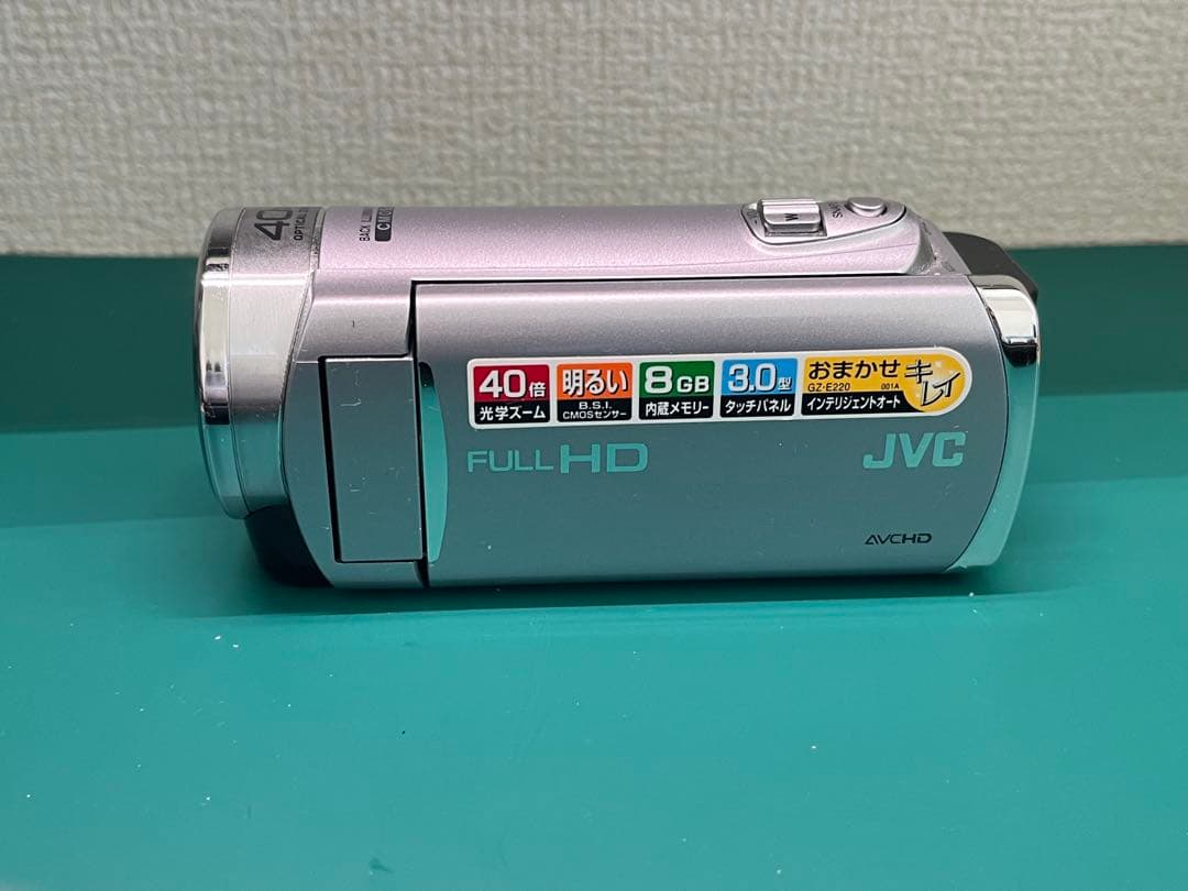 【美品★バッテリー2個】JVC Everio GZ-E220 シルバー フルHD