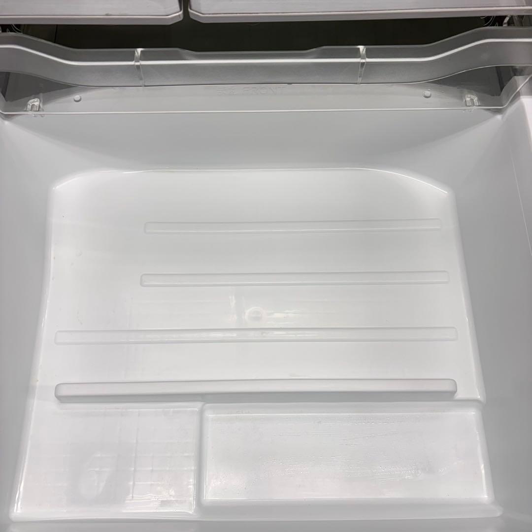 642 東芝　大型冷蔵庫　400L強　小型　家庭用　自動製氷　観音開き　シルバー