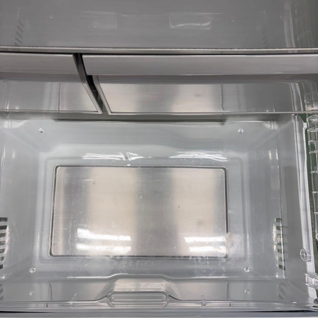 642 東芝　大型冷蔵庫　400L強　小型　家庭用　自動製氷　観音開き　シルバー