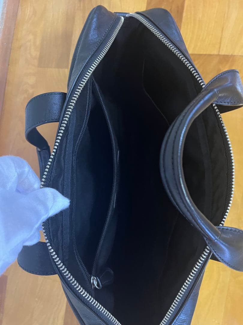 COACH レザービジネスバッグ 黒