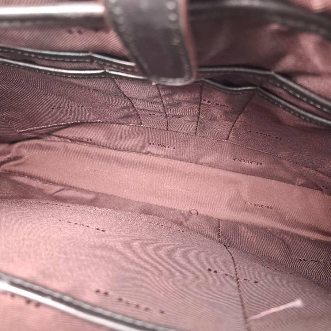 希少　コーチ　メトロポリタン　2way ブリーフケース　ダブルジップ　黒　168