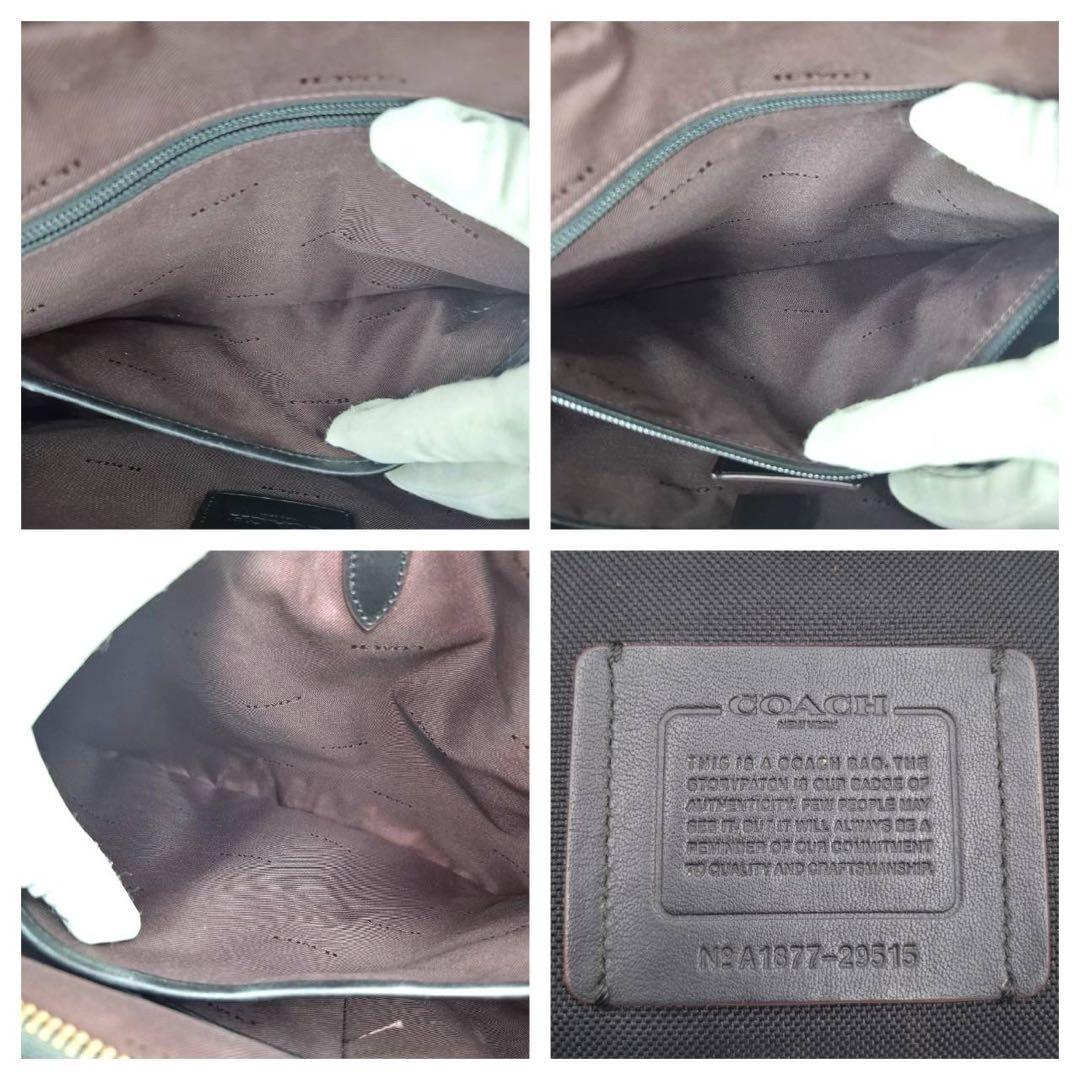 希少　コーチ　メトロポリタン　2way ブリーフケース　ダブルジップ　黒　168