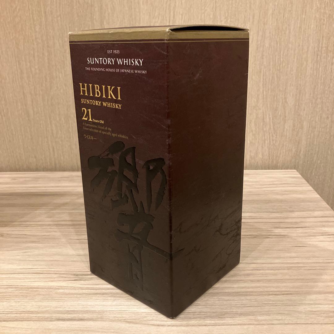 Hibiki 21年 ブレンデッドウイスキー 700ml 空瓶、空箱