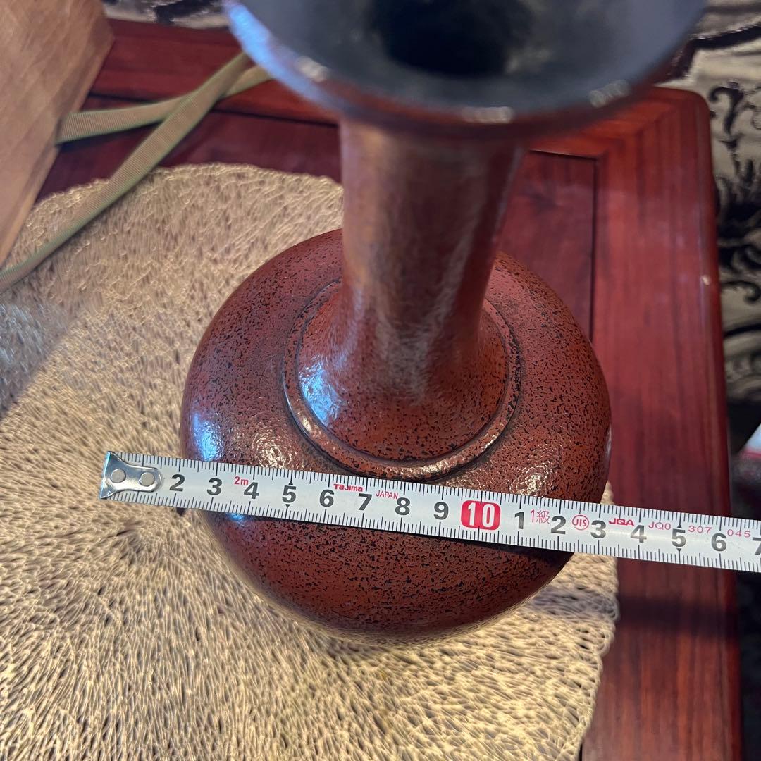 希少　二代目　村瀬治兵衛　花入　根来　日本美術 漆工芸　lacquerware