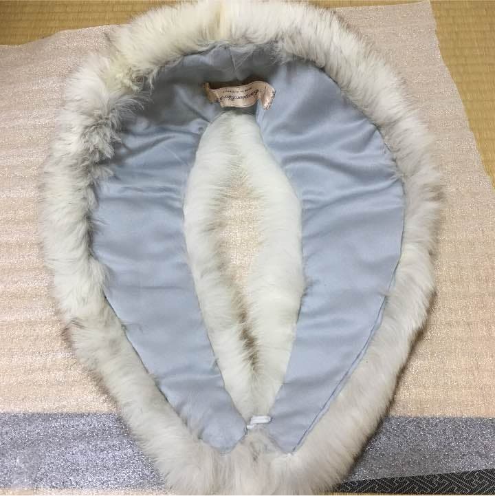 ❶フォックス ファー ショール 襟巻き 成人式 パーティー 礼装 ドレスにも