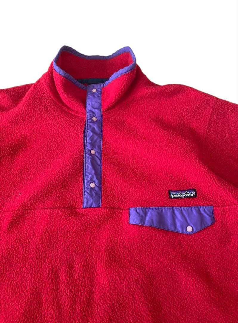 USA製 パタゴニア シンチラスナップt 前立て フリース　プルオーバー M