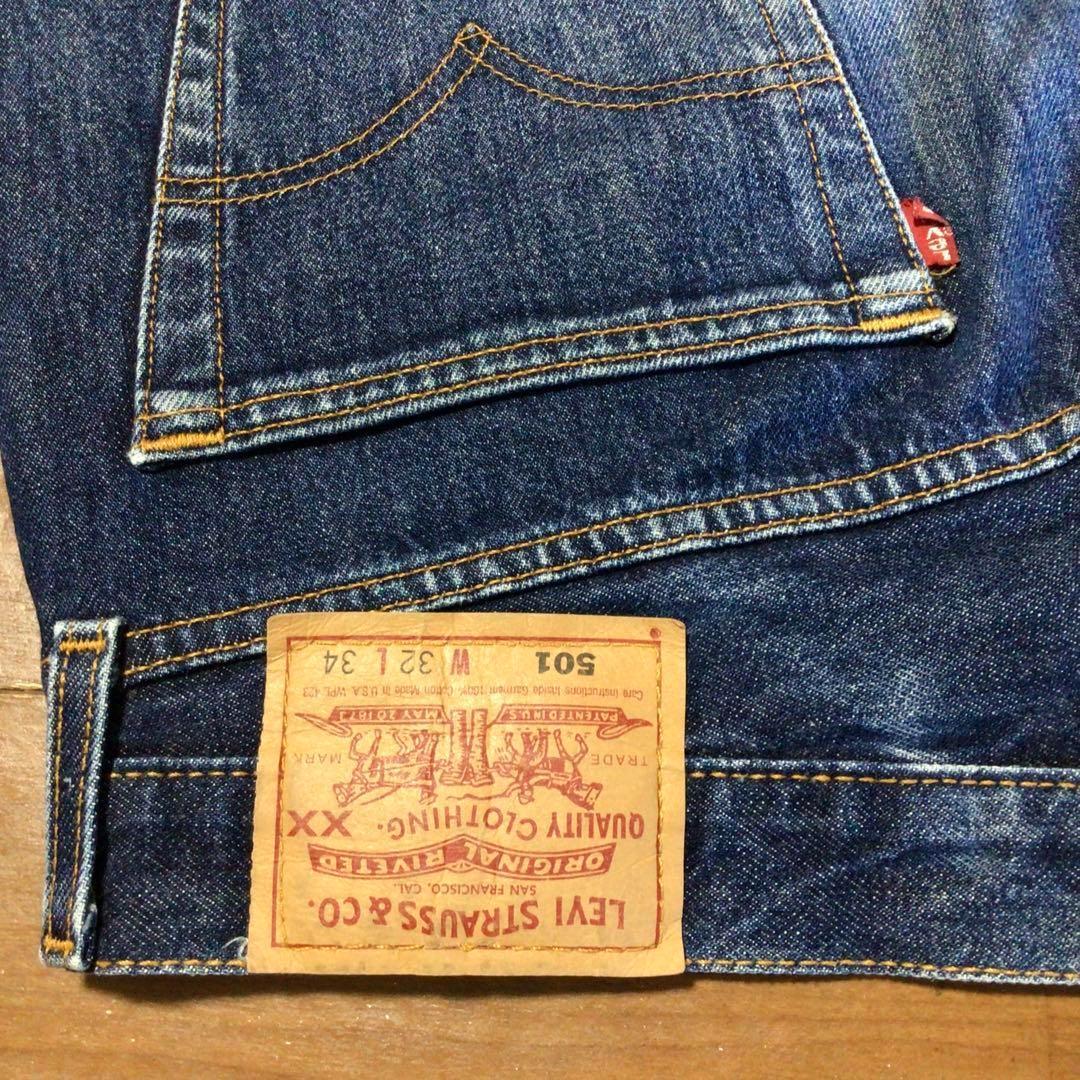 97年USA製リーバイス501 W32 股下71cm グランジデニム