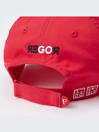 新品　完売品　ユニクロ　ロジャーフェデラー　テニスキャップ　赤