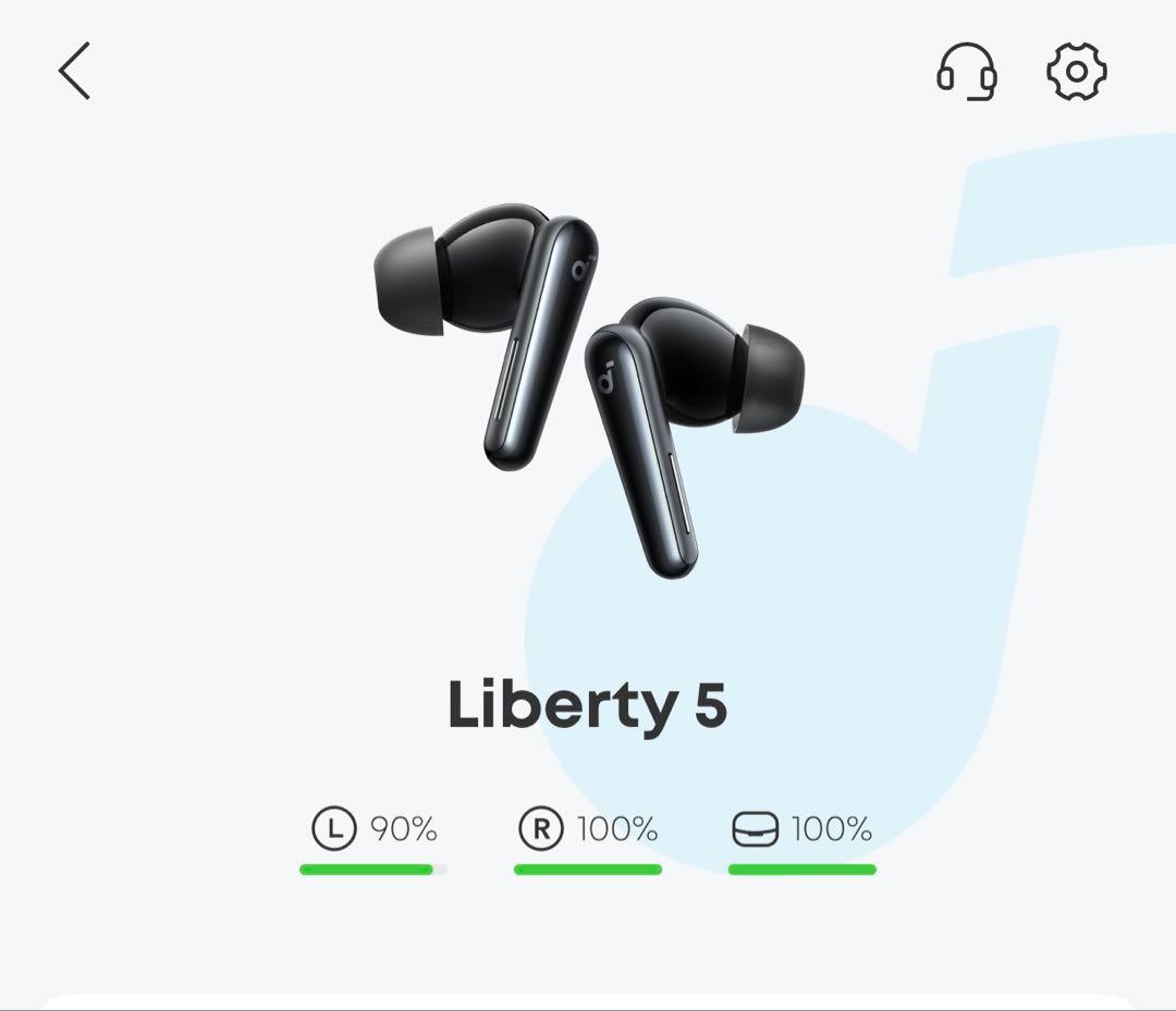 Liberty 5 ワイヤレスイヤホン ブラック
