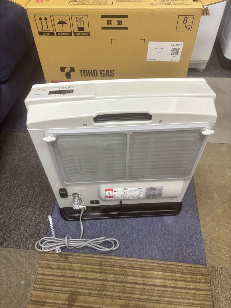 東邦ガス ガスファンヒーター 都市ガス用 2020年製 RC-Y4003E