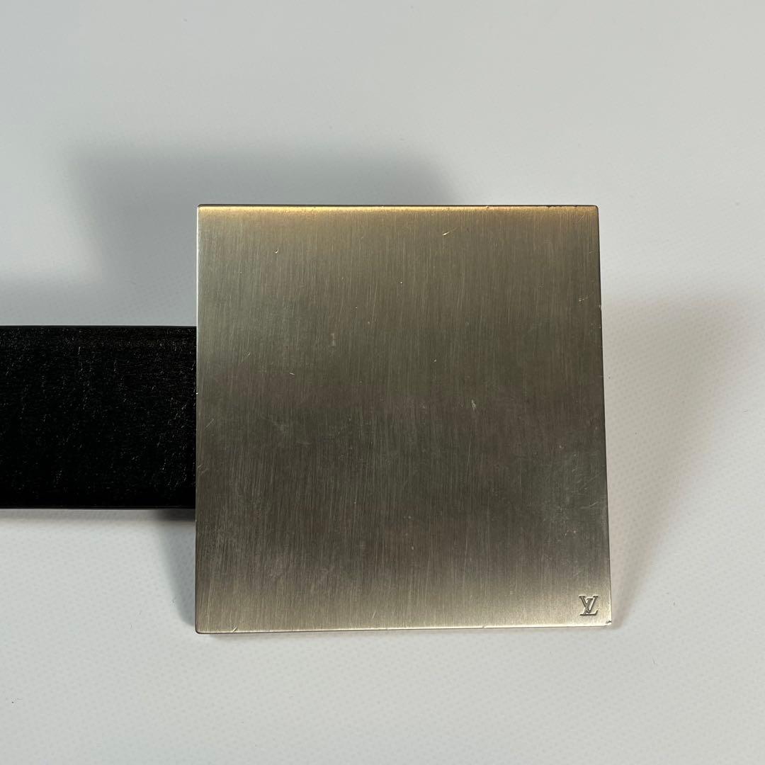 未使用級　希少デザイン　LOUIS VUITTON ベルト　スクエアバックル