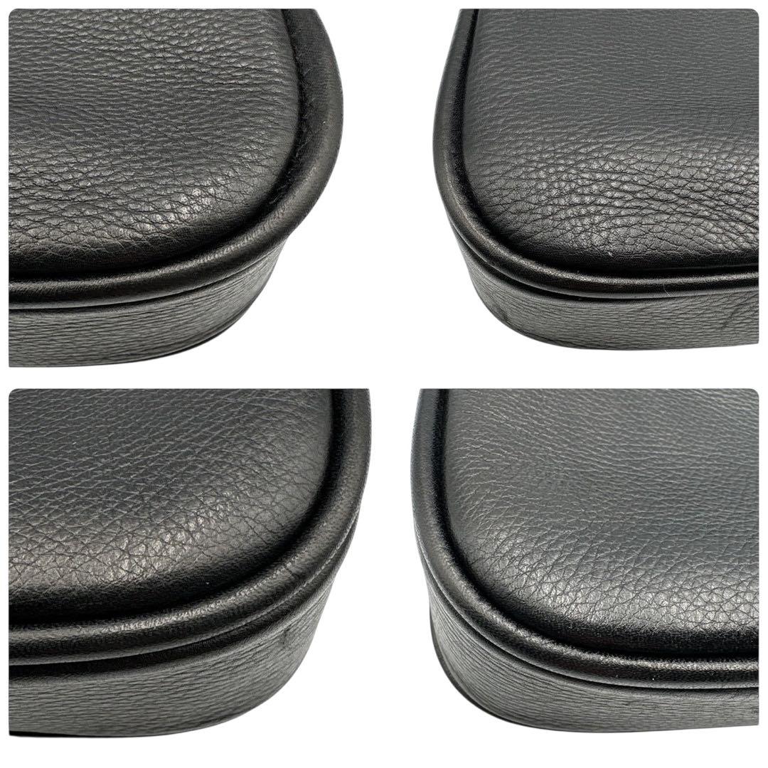 美品 アニアリ ミニブリーフケース 黒 レザー カモフラ iPad収納 B5