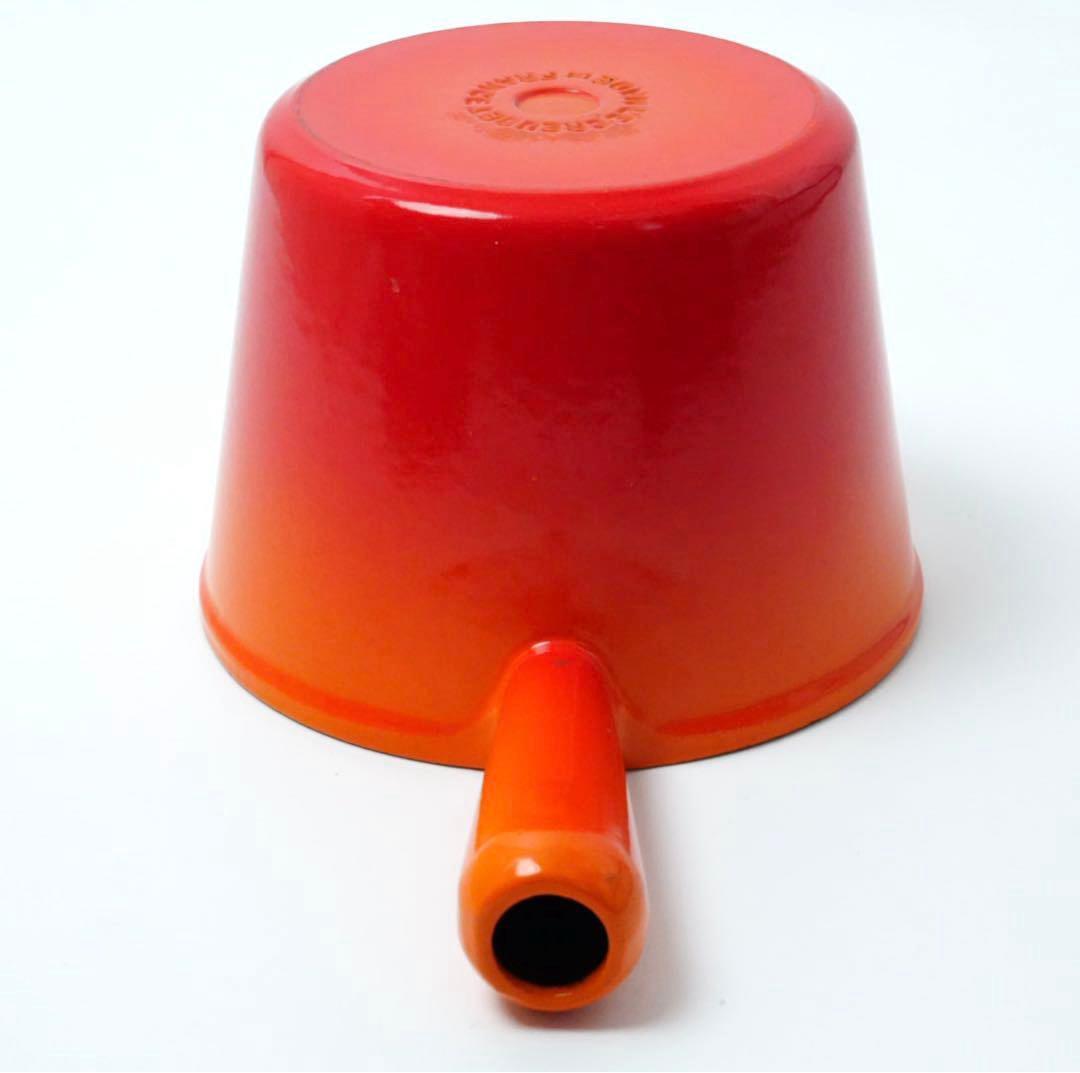 【美品】LE CREUSET　ウィンザーポット　オレンジ　16cm