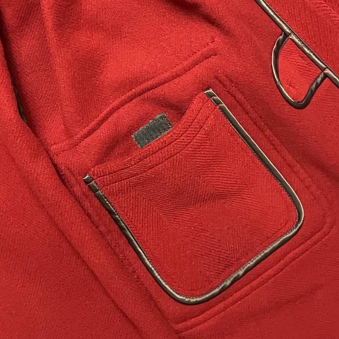 希少✨グローバーオール キングストン ヘリンボーン ダッフルコート 英国製 赤