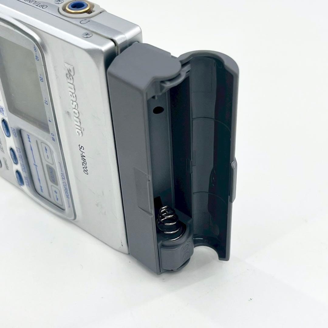美品 Panasonic SJ-MR200 MDレコーダー 完動品 単三電池使用