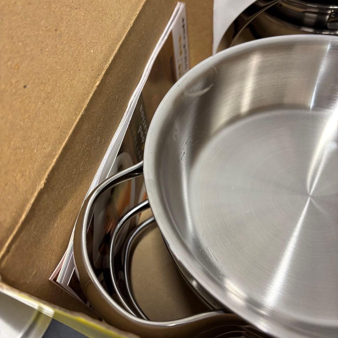 49　未使用品　ビタクラフト　ミニパンセット　両手鍋　ステンレス　無水鍋