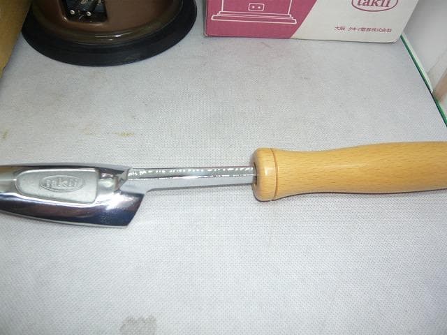 完全未使用保管品　タキイ和裁電化鏝　ランプ付　和裁こて　和裁コテ　鏝２本付