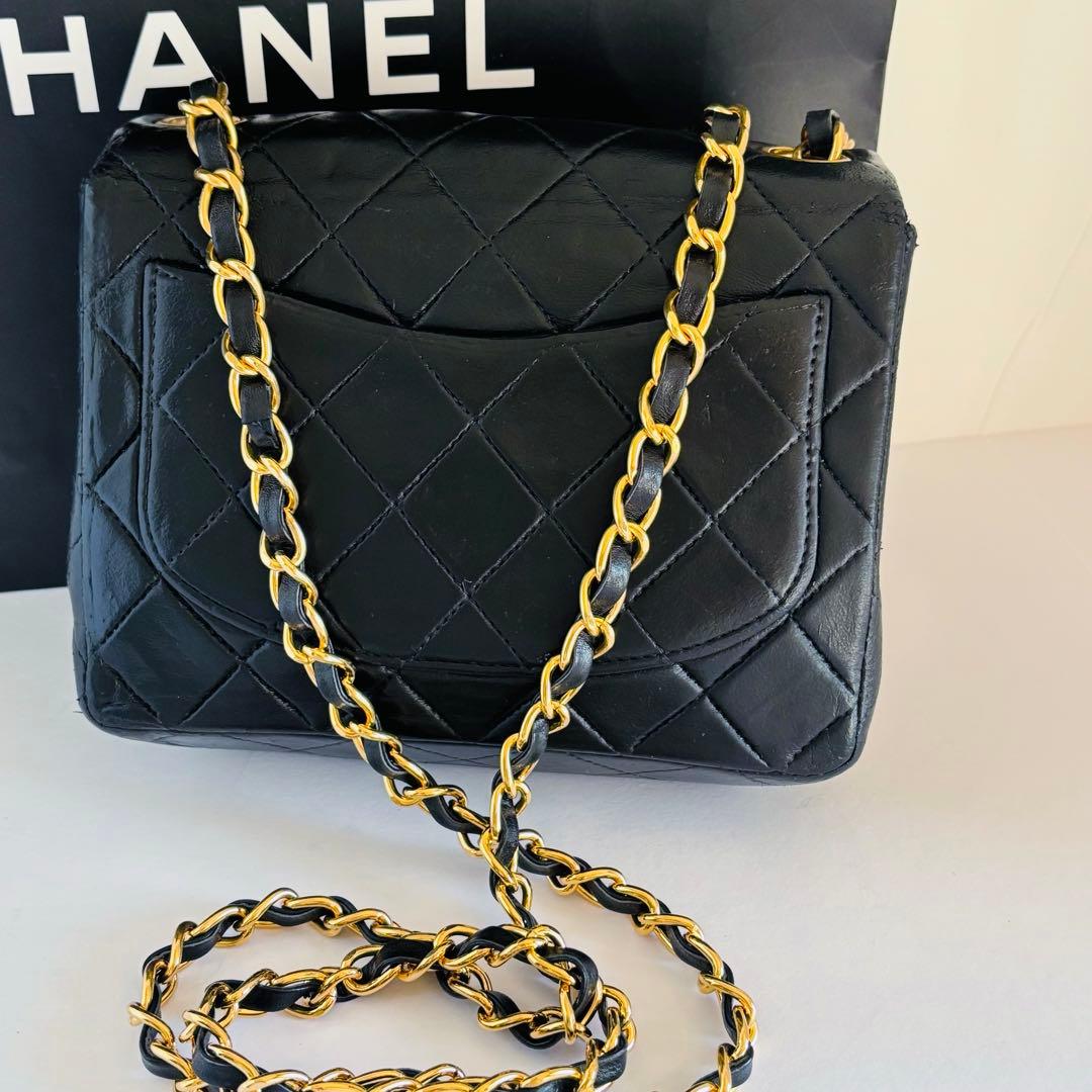 【専用】シャネル　ミニマトラッセ ラムスキン　チェーンショルダーバッグ