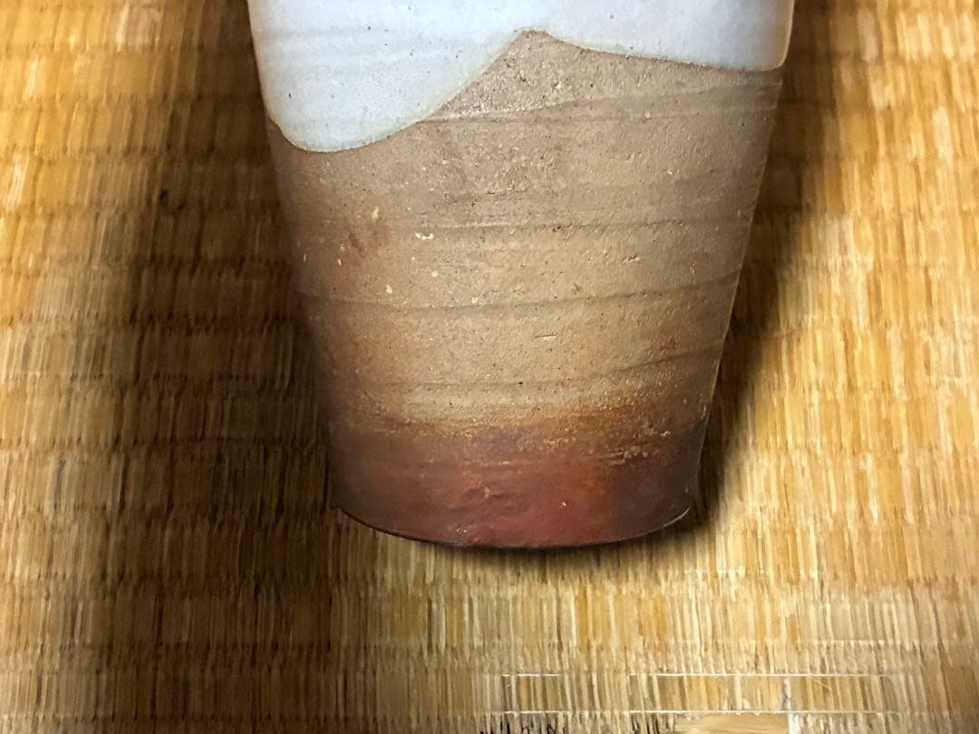 萩焼 花瓶 花入 共箱 十一代 田原陶兵衛