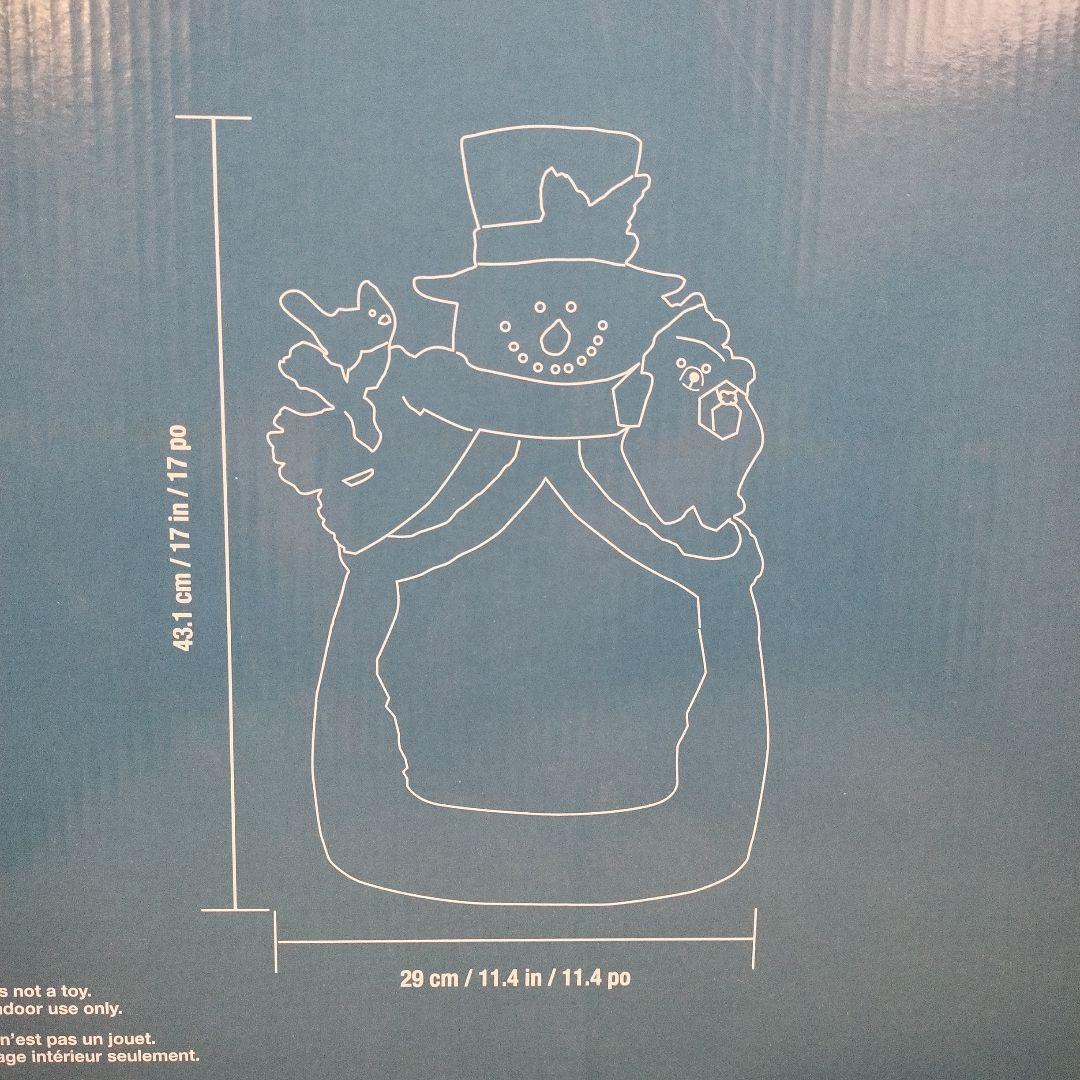 コストコ スノーマン オルゴール 置き物 外箱付き 大型 クリスマス