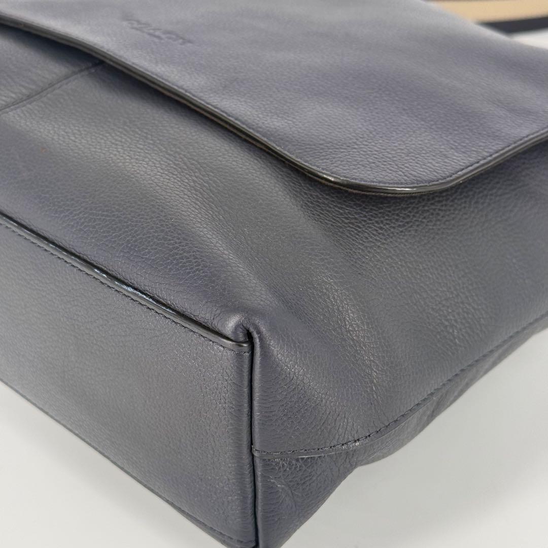 COACHコーチ チャールズ ショルダーバッグ レザー ネイビー紺 F72362