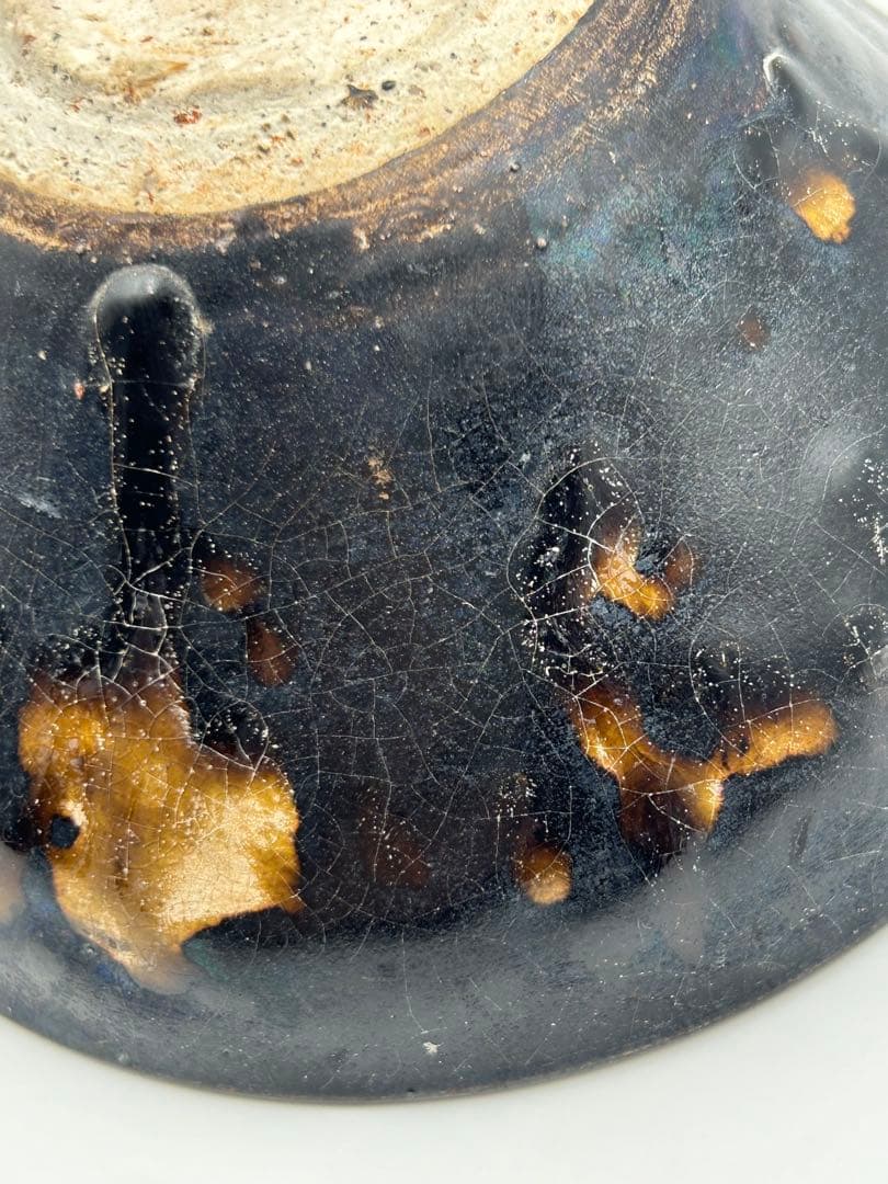 ★0009宋時代　吉州窯 玳皮天目茶碗★茶道具 茶器 唐物天目 中国美術