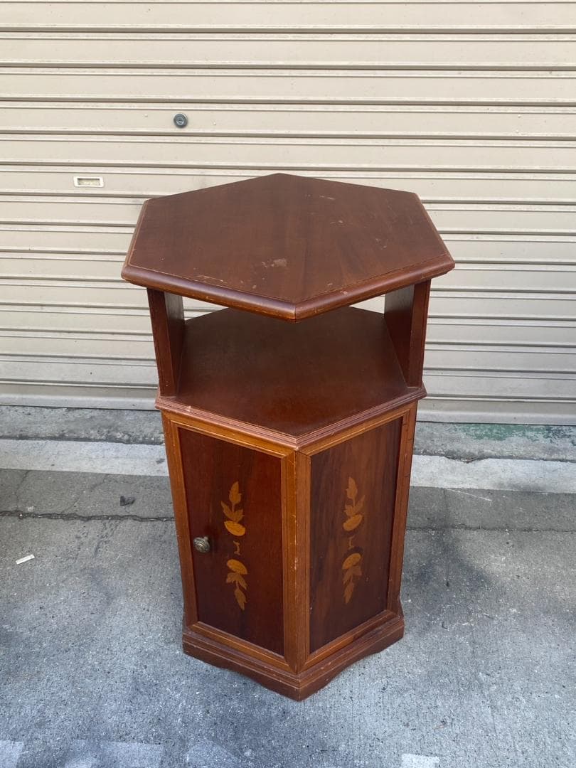 A713♠️六角 象嵌 コンソールテーブル 飾り台