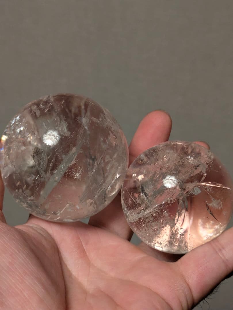 にじいろ　コロンビア産　レムリアン水晶　レインボー綺麗