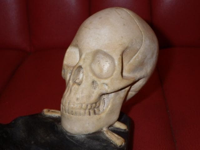 ビンテージ★スカル★灰皿★ドクロ★ガイコツ★アート★置物★小物入れ★髑髏★骸骨