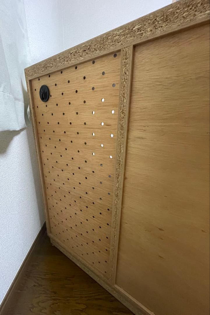 （直接引取:埼玉）ナチュラルウッド キャビネット・サイドボード　フランフラン