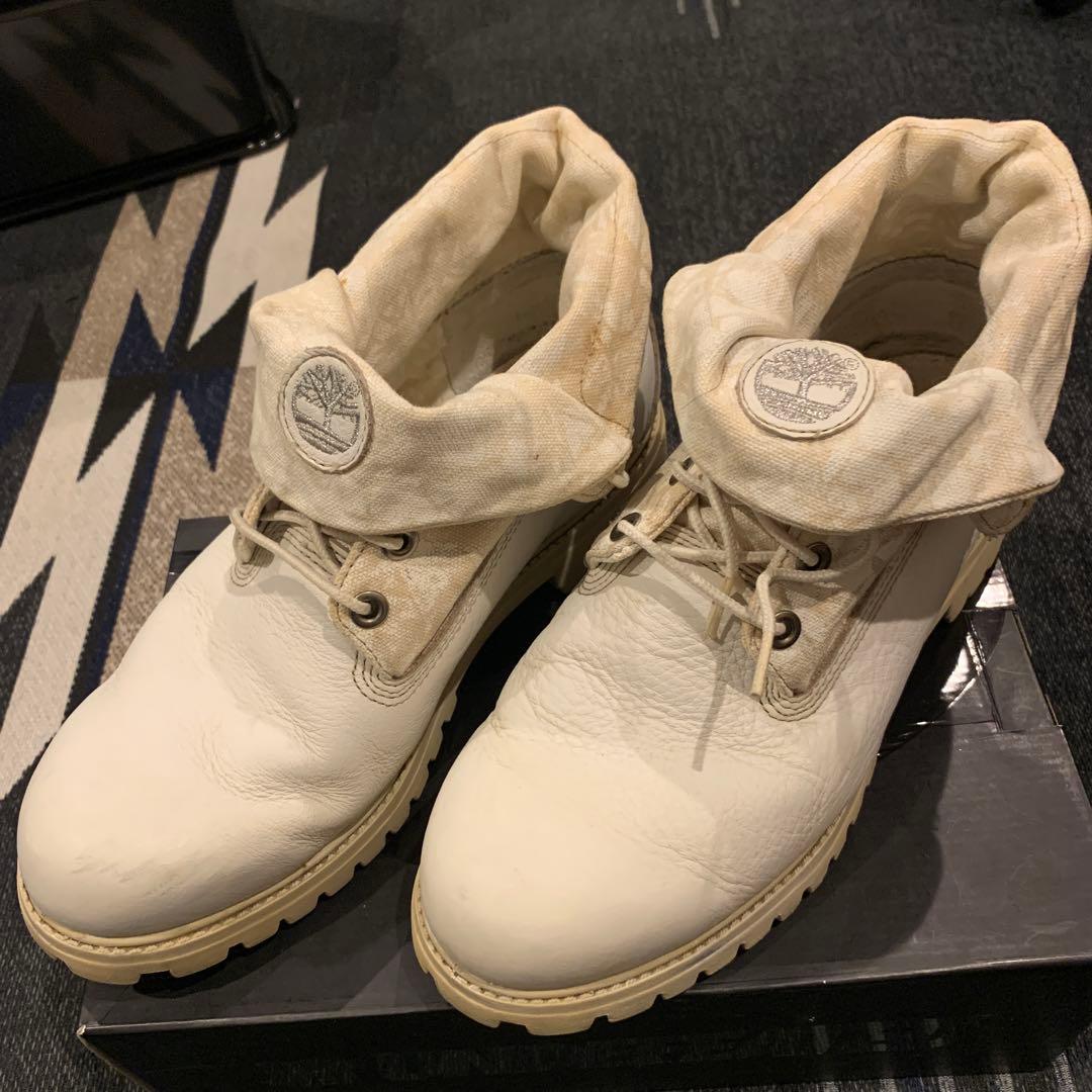 ティンバーランド ホワイト ワークブーツ27.5cm