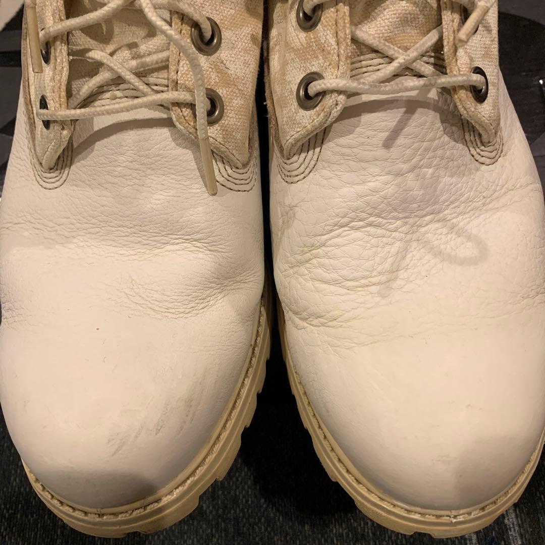 ティンバーランド ホワイト ワークブーツ27.5cm