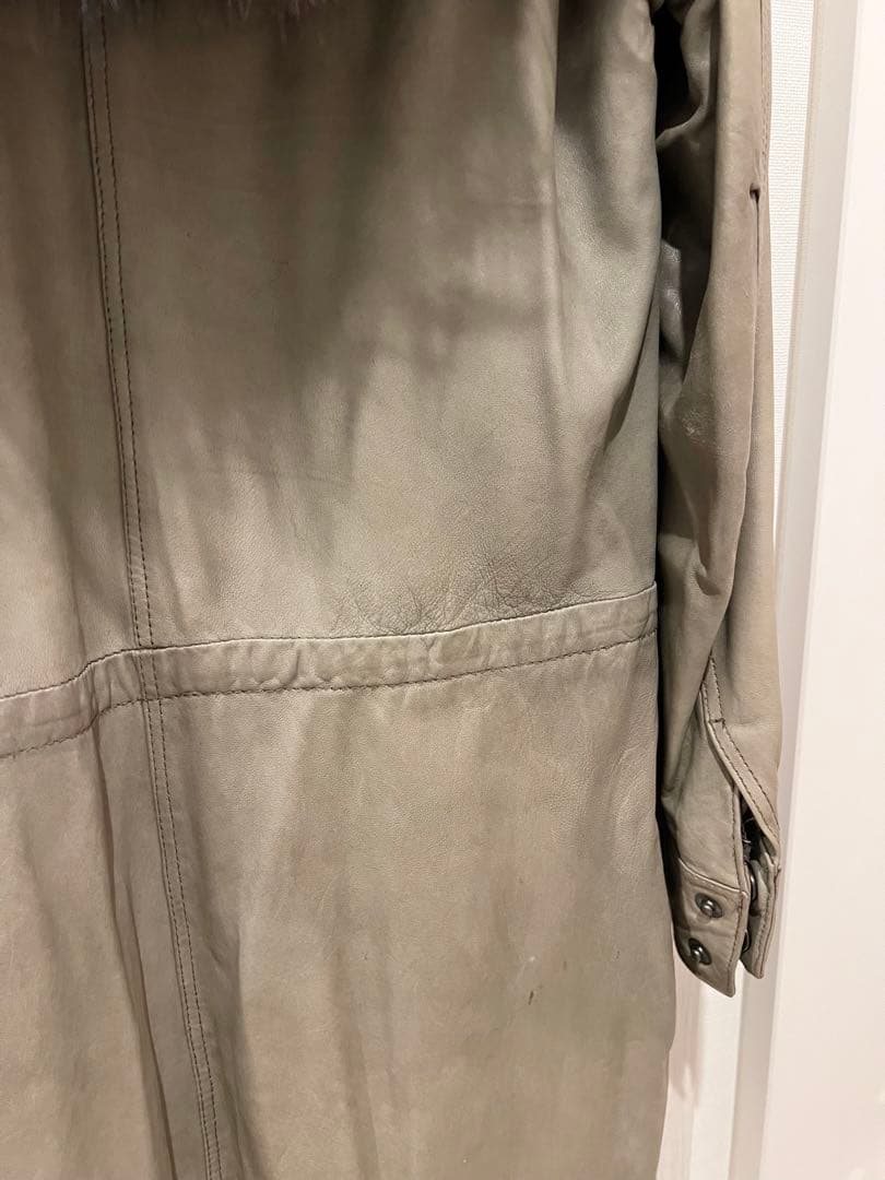 B2nd レザー　ファー付き　モッズコート　アウター