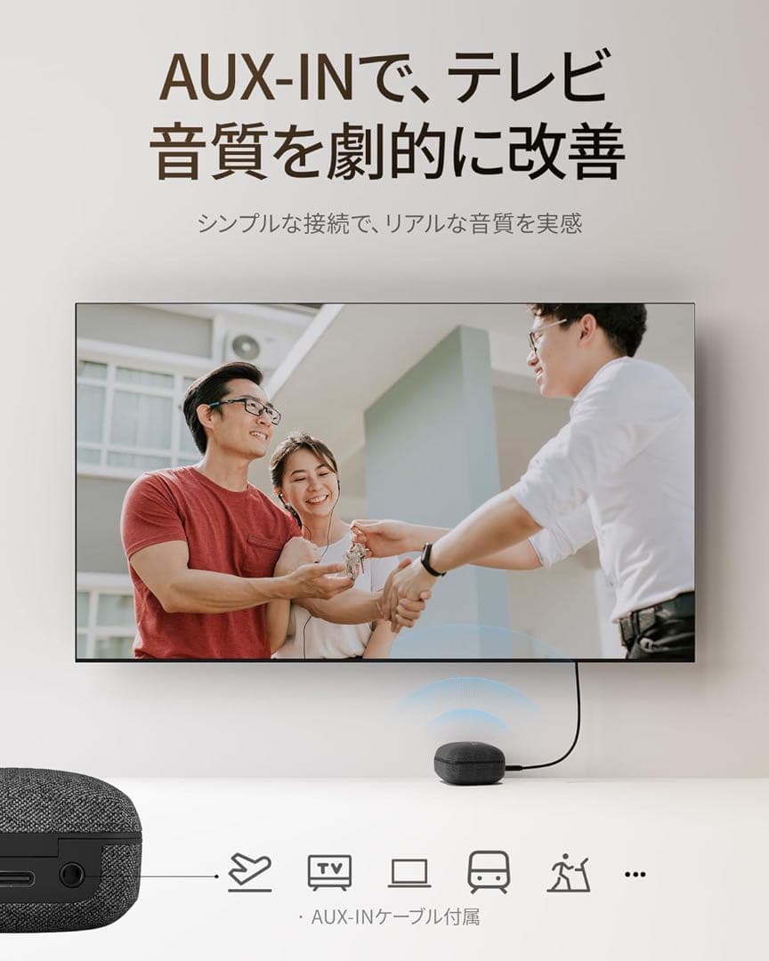 Cearvol Wave Lite 集音器 高齢者向け AUX-INテレビ対応黒