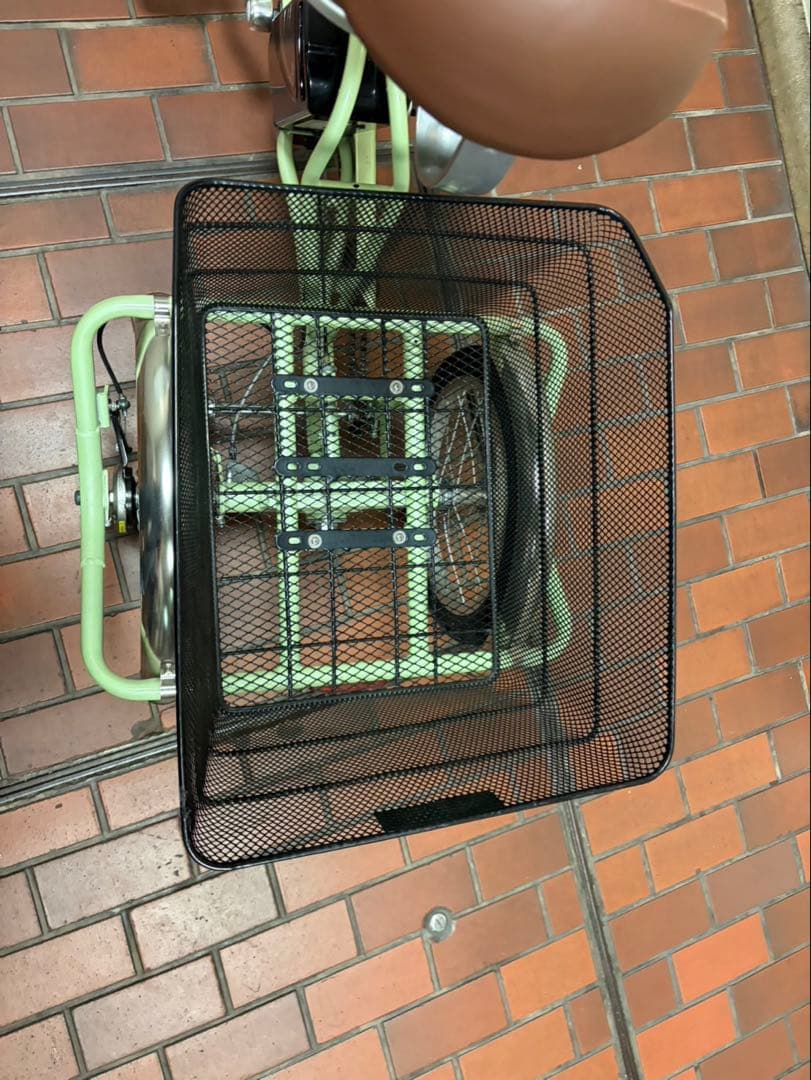 最終お値下げ‼️美品❗️電動アシスト三輪車 ミントグリーン 直接受け渡しのみです❗️