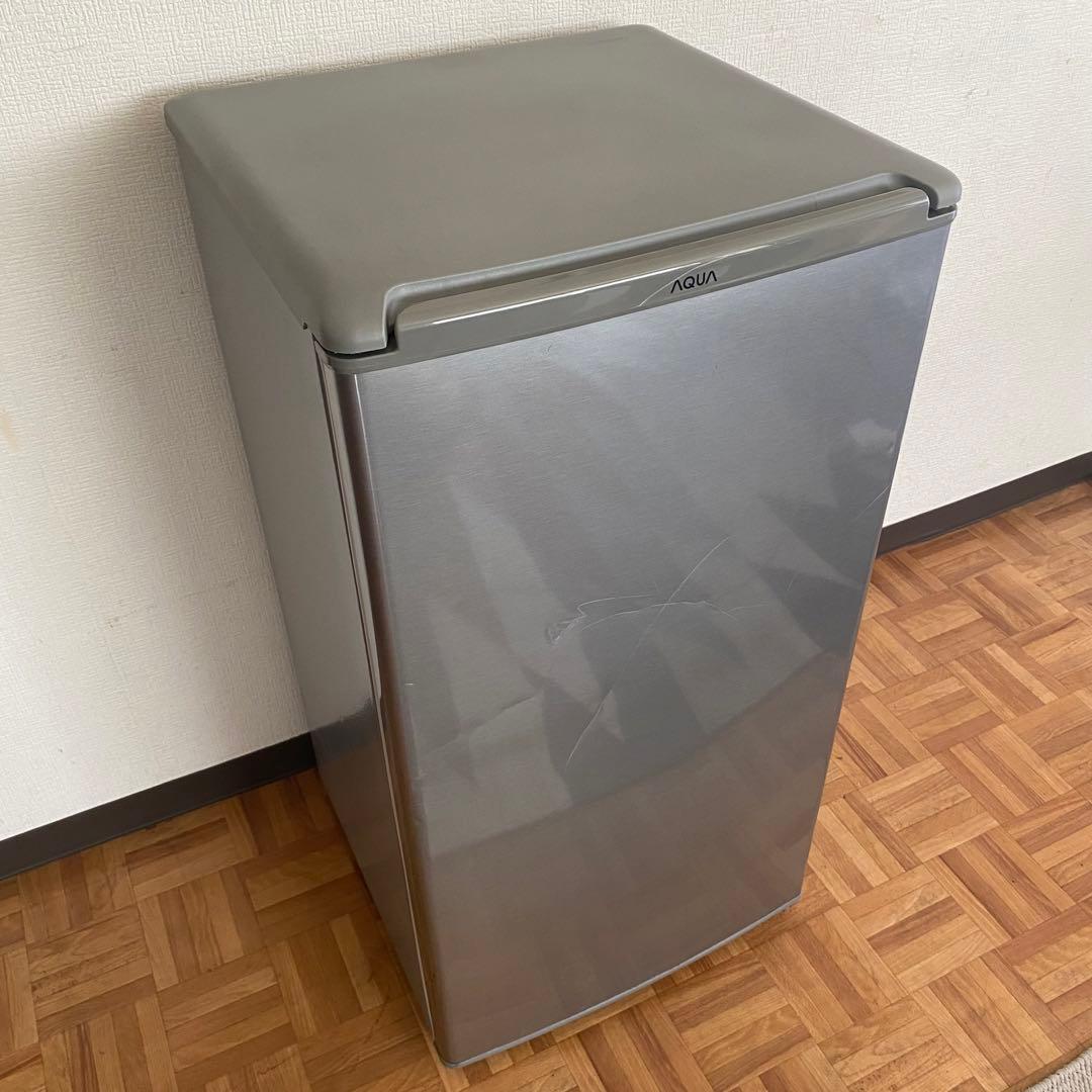 難あり AQUA ノンフロン直冷式冷蔵庫 AQK-8K 2022年製 1ドア