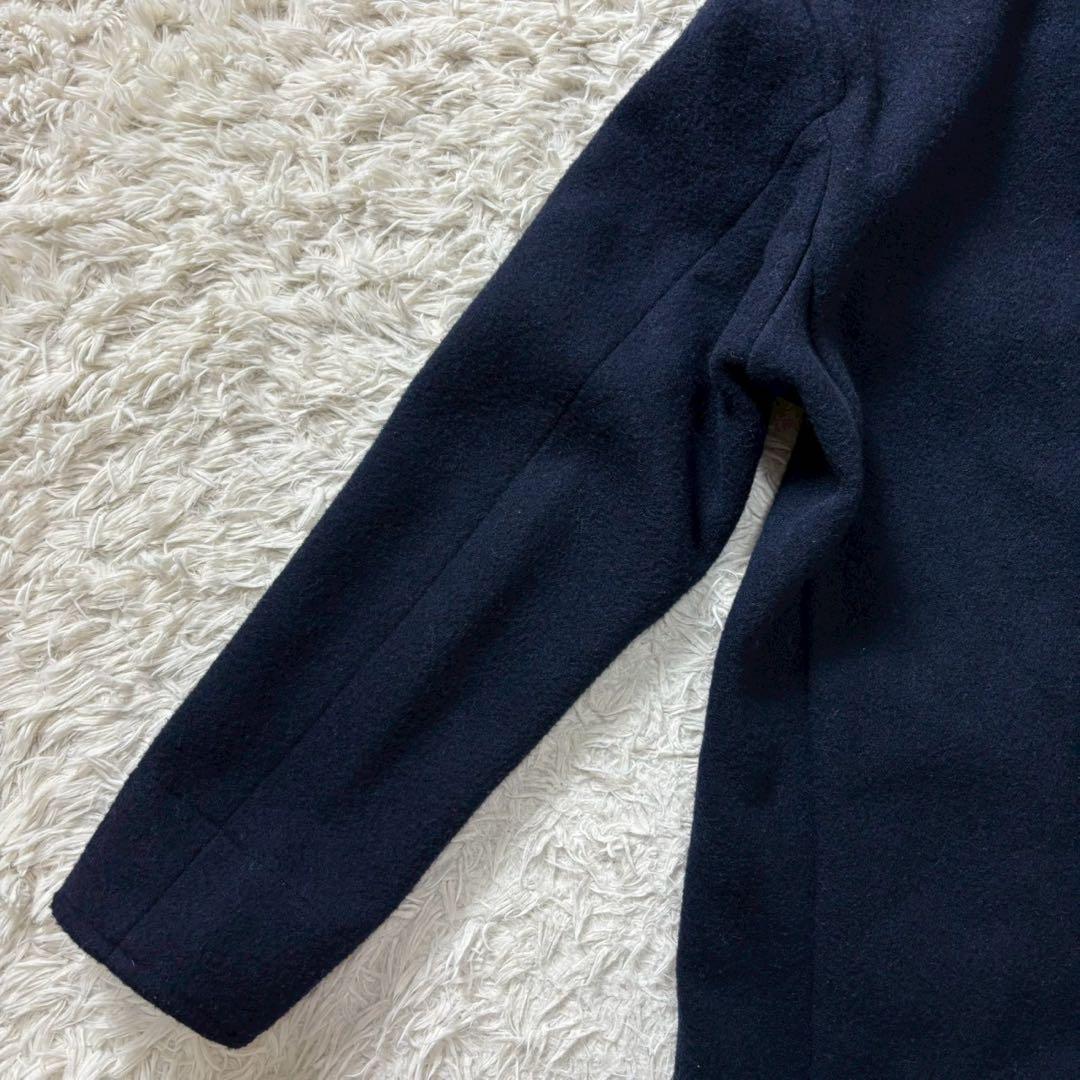 希少2XL　ダントン　ウールモッサコート　ロング丈　44　くるみボタン