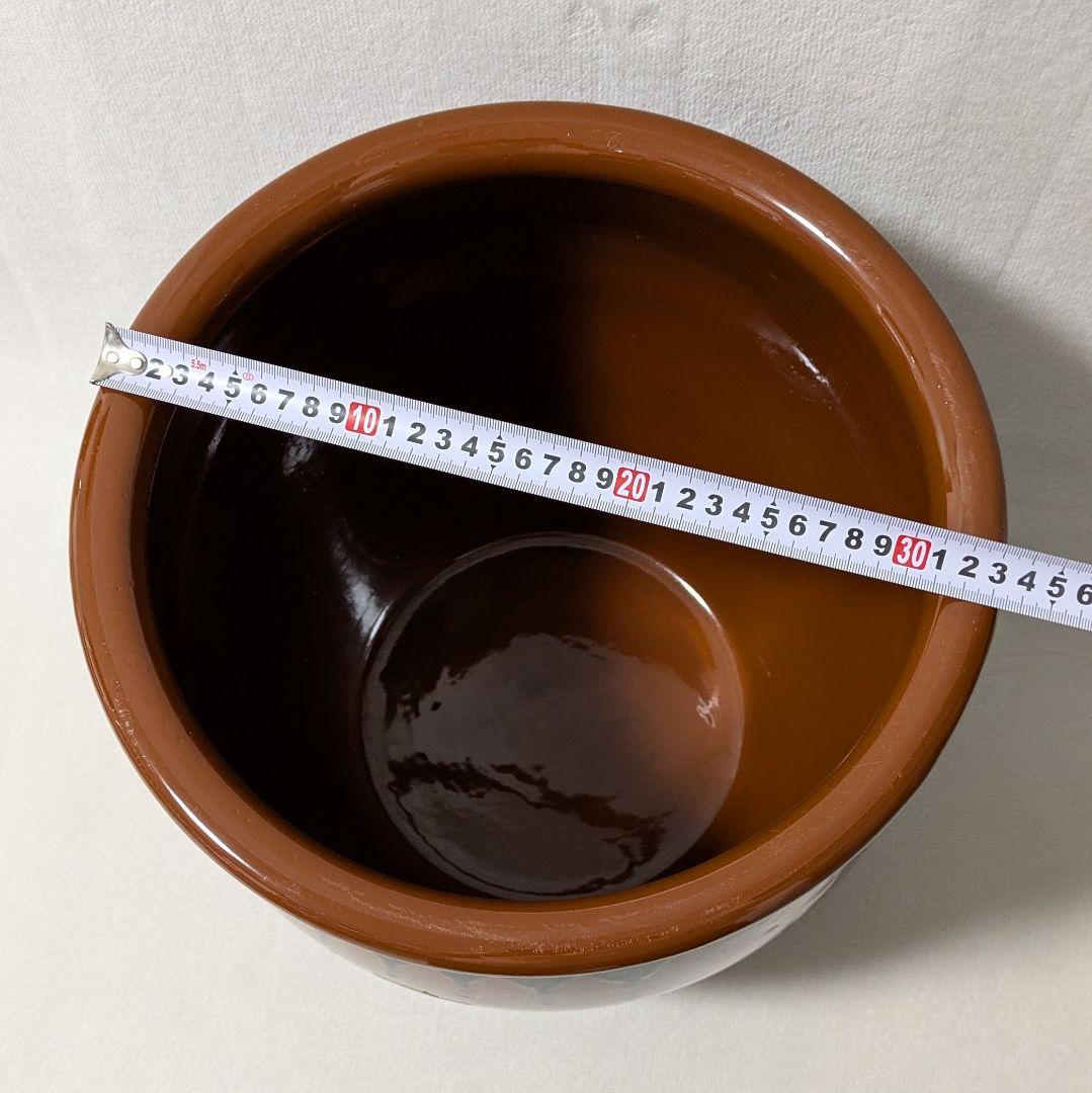 【希少】常滑焼 久松窯 10号 18L 丸壺 蓋付き 漬物 容器 味噌 梅干し