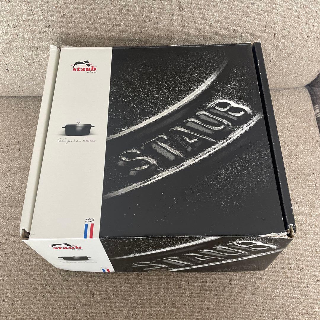 STAUB ピコ・ココット ラウンド 22cm グレー 40509-307 箱付